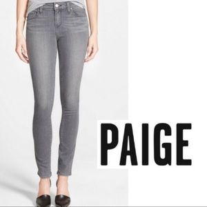PAIGE VERDUGO ANKLE JEANS GREY
